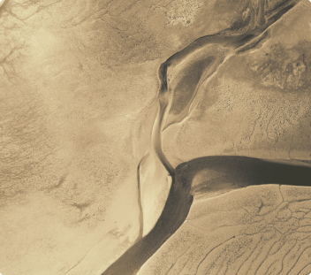 sand dunes aerial shot card
