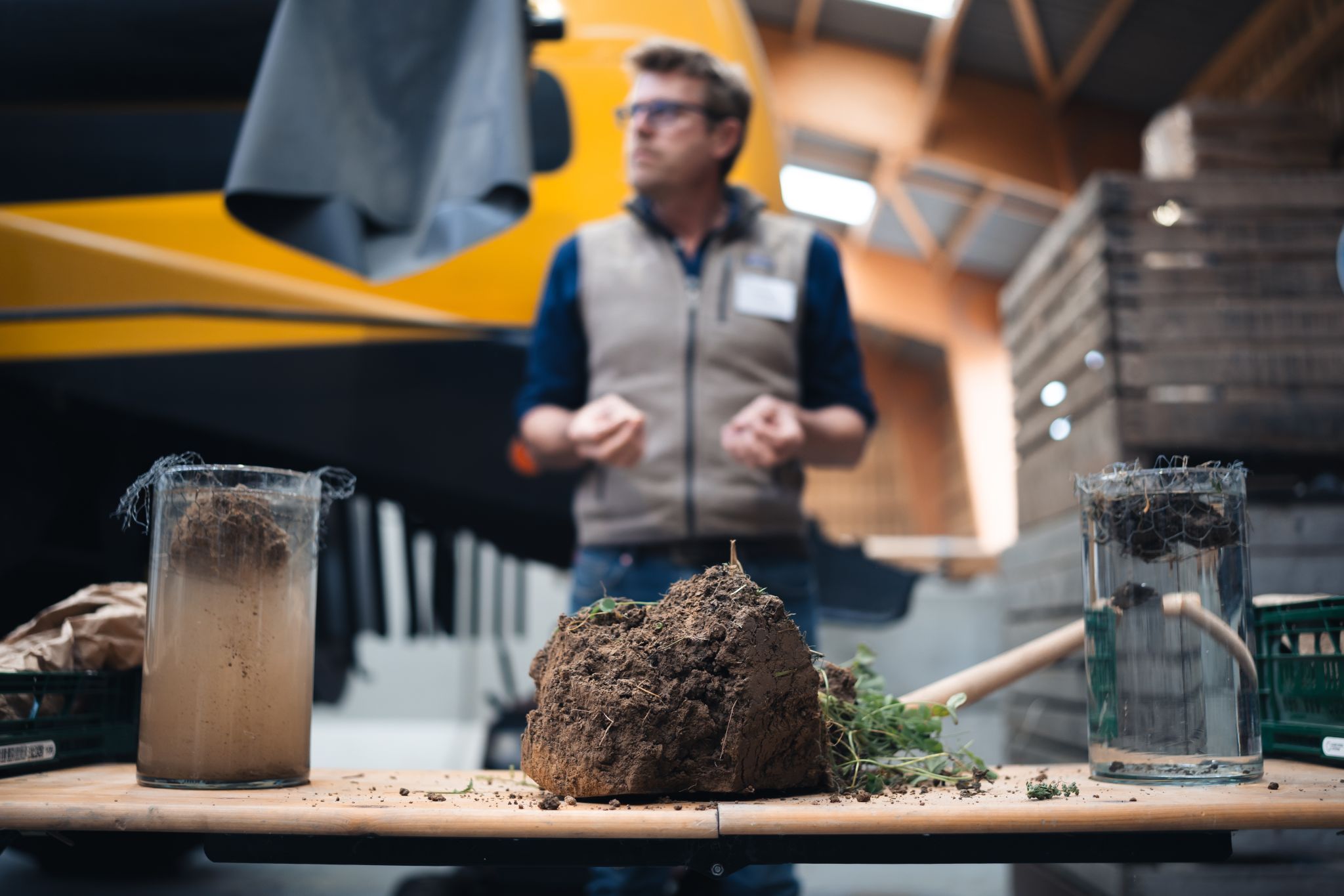 Slake test for regenerative soil